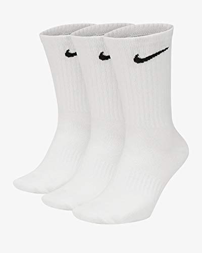 Nike 3 calzini corti e 3 lunghi, set risparmio con 6 paia di calzini bianchi, neri o misti, colore: bianco, taglia: 42-46, bianco, 42